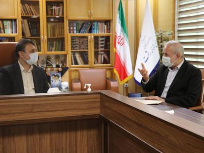 دیدار نماینده مردم رشت در مجلس شورای اسلامی با فرماندار