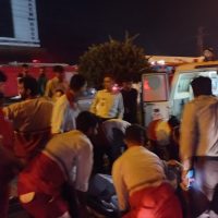 ۱۵ مصدوم آتش سوزی بیمارستان قائم رشت به مراکز درمانی منتقل شدند
